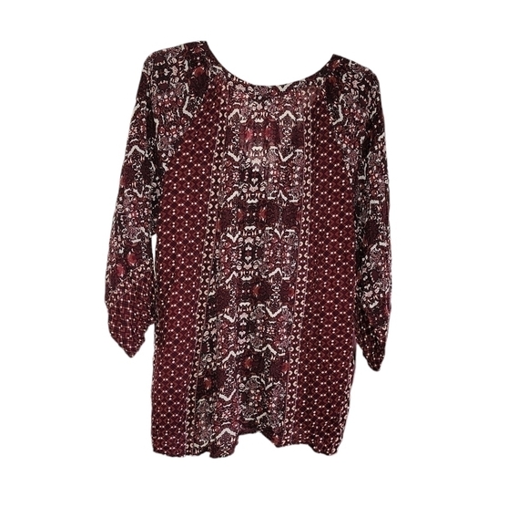 Cato Est. 1946 Plus size top 26/28W red and white print top - Picture 4 of 5
